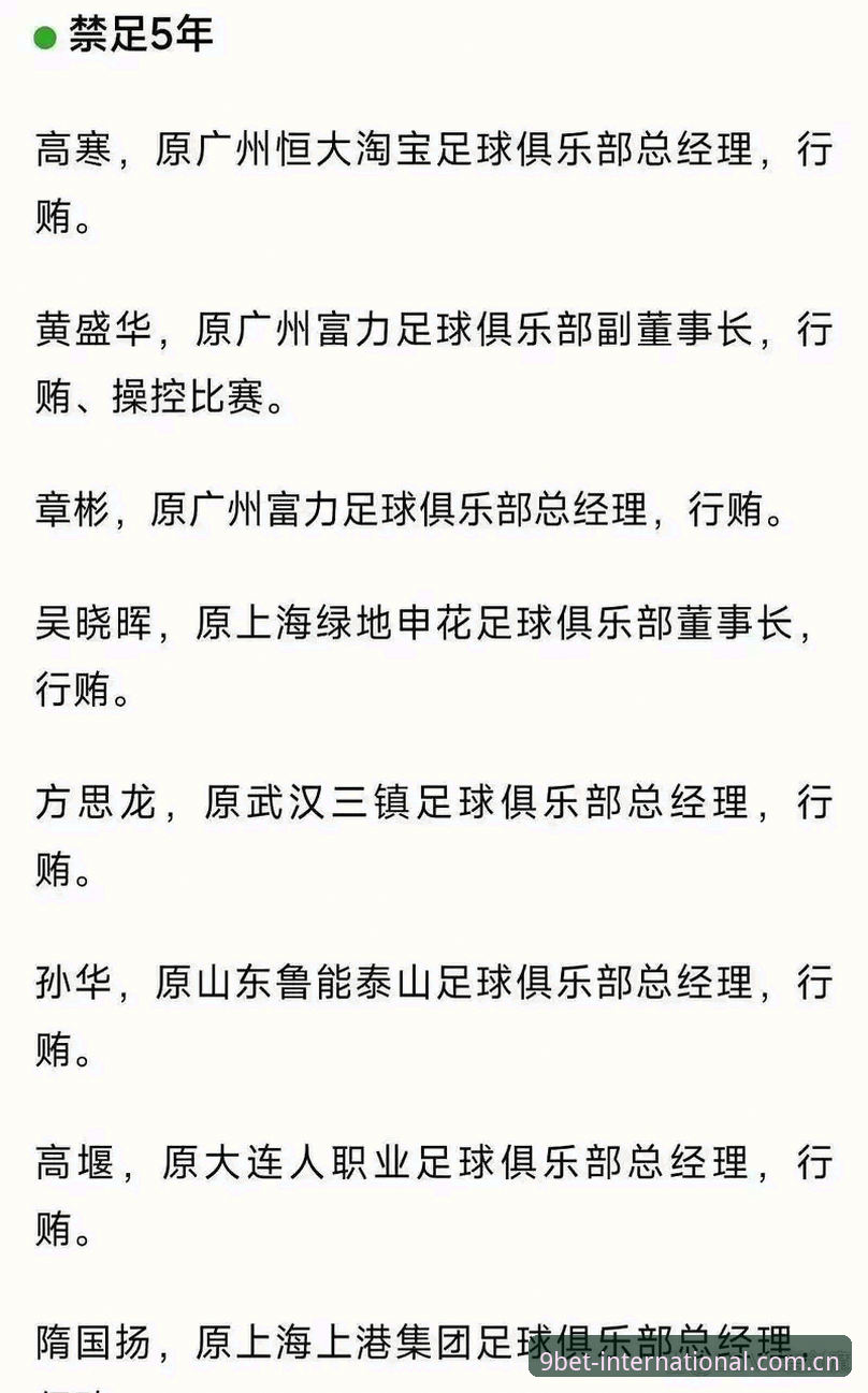 九博使用体验必备 足协第三批禁足名单详解:17人终身禁足背后的足球反腐风暴